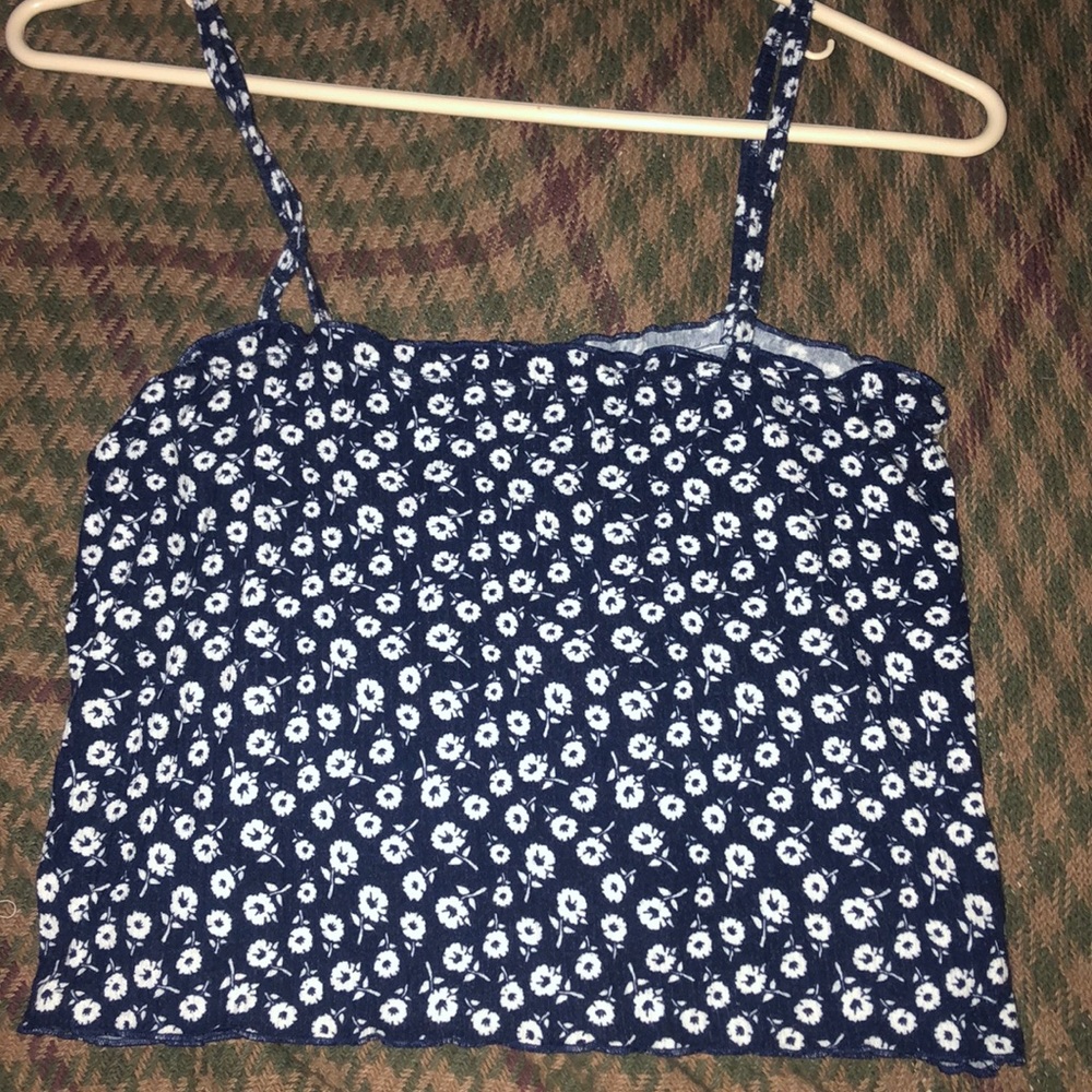 pacsun floral crop top